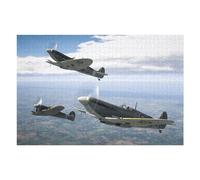 Jigsaw Puzzles for Adults 75x50cm/1000pcs Planes War Thunder Attack Adult Jigsaw Puzzle Family Game Enhance Memory Gifts for Friends And Family 75x50cm/1000pcs