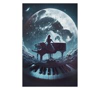 Jigsaw Puzzles for Adults 75x50cm/1000pcs Playing Piano Jigsaw Puzzle Toy Wall Decor Difficult Challenge Deal As Gifts for The Whole Family 75x50cm/1000pcs