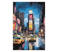 Jigsaw Puzzles for Adults 75x50cm/1000pcs Pop Art Times Square with Yellow Taxis Jigsaw Puzzle DIY Toys Enhance Memory Gifts for Friends And Family 75x50cm/1000pcs