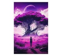 Jigsaw Puzzles for Adults 75x50cm/1000pcs Purple Moonlit Journey Jigsaw Toy Wall Decor Difficult Hard Deal As Gifts for The Whole Family 75x50cm/1000pcs