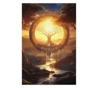 Jigsaw Puzzles for Adults 75x50cm/1000pcs Ring Gade Tree Jigsaw Puzzle Hands-on Game Difficult Challenge Gifts for Friends And Family 75x50cm/1000pcs