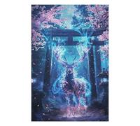 Jigsaw Puzzles for Adults 75x50cm/1000pcs Sacred Deer Sanctuary Art Jigsaws for Adults Relaxing Games Improve Memory for Birthday, Chrismas 75x50cm/1000pcs