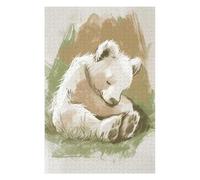 Jigsaw Puzzles for Adults 75x50cm/1000pcs Sleeping Bear Cub Nursery Illustration Puzzle for Adults Relaxing Games Perfect Decoration for Birthday, Chrismas 75x50cm/1000pcs