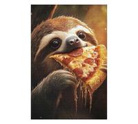 Jigsaw Puzzles for Adults 75x50cm/1000pcs Sloth Eating Pepperoni Salami Pizza Teenagers Puzzles Family Games Analysis And Logic Challenging Game Gifts 75x50cm/1000pcs