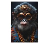 Jigsaw Puzzles for Adults 75x50cm/1000pcs Steampunk Ape Monkey Adult Jigsaw Toy Wall Decor Precision Cutting Fun Activities at Home 75x50cm/1000pcs