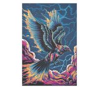 Jigsaw Puzzles for Adults 75x50cm/1000pcs Stormborn Quetzal in Flight Adult Jigsaw Puzzle Brain Teaser Game A Work of Art Challenging To Complete 75x50cm/1000pcs