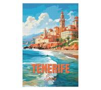 Jigsaw Puzzles for Adults 75x50cm/1000pcs Tenerife Spain Coast Jigsaw Puzzle Toy Wall Decor Difficult Challenge Deal As Gifts for The Whole Family 75x50cm/1000pcs
