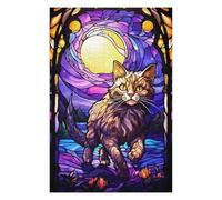 Jigsaw Puzzles for Adults 75x50cm/1000pcs The Anggora Cat Moon Stain Jigsaw Puzzle Hands-on Game Difficult Challenge Gifts for Friends And Family 75x50cm/1000pcs