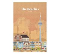 Jigsaw Puzzles for Adults 75x50cm/1000pcs The Beaches in Toronto Jigsaw Puzzle Toy Wall Decor Difficult Challenge Deal As Gifts for The Whole Family 75x50cm/1000pcs