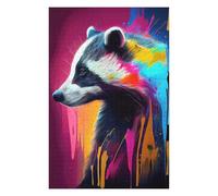 Jigsaw Puzzles for Adults 75x50cm/1000pcs The Insistent Badger Adult Jigsaw Puzzle Brain Teaser Game A Work of Art Challenging To Complete 75x50cm/1000pcs