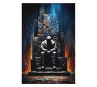 Jigsaw Puzzles for Adults 75x50cm/1000pcs The One Who Waits Upon The Throne - Silent King of Ash And Flame Puzzles for Adults Relaxing Games Improve Memory Gifts for Friends And Family 75x50cm/1000pcs