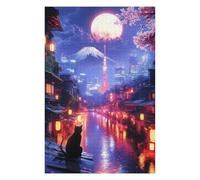 Jigsaw Puzzles for Adults 75x50cm/1000pcs Tokyo Night Tranquility Puzzles for Adults Relax Games Presents for Women Fun Activities at Home 75x50cm/1000pcs