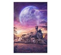 Jigsaw Puzzles for Adults 75x50cm/1000pcs Train Journey Through Fantasy Land Adult Puzzles Relaxing Games Hand Speed Race Gifts for Friends And Family 75x50cm/1000pcs
