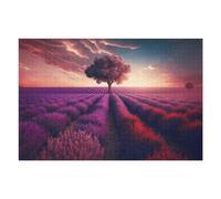 Jigsaw Puzzles for Adults 75x50cm/1000pcs Twilight Lavender Fields A Dreamy Landscape Jigsaw for Adults Toy Wall Decor Presents for Women Great Gift for Gaming 75x50cm/1000pcs