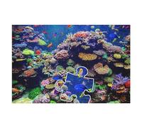 Jigsaw Puzzles for Adults 75x50cm/1000pcs Underwater Coral Reef Puzzle Jigsaws for Adults Fun Games Perfect Decoration Challenging To Complete 75x50cm/1000pcs