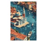 Jigsaw Puzzles for Adults 75x50cm/1000pcs Venice from Above Jigsaw Puzzle DIY Toys Enhance Memory Gifts for Friends And Family 75x50cm/1000pcs