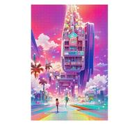 Jigsaw Puzzles for Adults 75x50cm/1000pcs Vibrant Future Cityscape -2 Jigsaw for Adults Toy Wall Decor Presents for Women Great Gift for Gaming 75x50cm/1000pcs