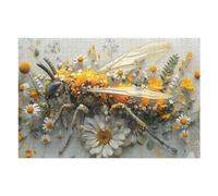 Jigsaw Puzzles for Adults 75x50cm/1000pcs Wasp Floral Style Jigsaws for Adults Relaxing Games Home Decoration Unique Birthday And Xmas Gifts 75x50cm/1000pcs