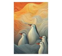 Jigsaw Puzzles for Adults 75x50cm/1000pcs Wavy Penguins Jigsaw Puzzle Toy Wall Decor Difficult Challenge Deal As Gifts for The Whole Family 75x50cm/1000pcs