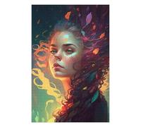 Jigsaw Puzzles for Adults 75x50cm/1000pcs Whimsical Autumn Portrait Jigsaw Puzzle Toy Wall Decor Difficult Challenge Deal As Gifts for The Whole Family 75x50cm/1000pcs