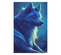 Jigsaw Puzzles for Adults 75x50cm/1000pcs Winter Wolf Puzzle for Adults Relaxing Games Stress Reliever Help The Brain Exercise 75x50cm/1000pcs