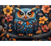 Jigsaw Puzzles for Adults 80 Piece owl Challenge Impossible Premium Sustainable Jigsaws, Exercise the Memory of the Brain Encourage Feelings Between Each Whole for Women and Men Gift 15x10cm O-7