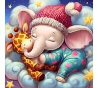 Jigsaw Puzzles for Adults 80 Pieces Animals Elephants Giraffes, Puzzles for Adults, Challenging Game, Impossible Hard Challenge, Puzzle for Adult 80 Pieces