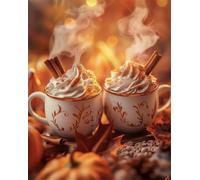 Jigsaw Puzzles for Adults 80 Pieces, Cream Coffee Puzzles for Adults 80 Pieces, Challenging Puzzle 10x8 inch, Interactive Puzzle Gift for Stress Selief and Relaxation
