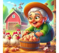 Jigsaw Puzzles for Adults 80 Pieces Grandma'S Farm, Puzzles for Adults, Challenging Game, Impossible Hard Challenge, Puzzle for Adult 80 Pieces