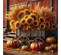 Jigsaw Puzzles for Adults 80, Sunflower Pumpkin Puzzle for Adults, Memory Games, Logic Puzzles, Impossible Hard Challenge, Relaxation, Puzzle 80 Pieces