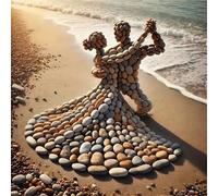 Jigsaw Puzzles for Adults 90, Abstract Stones Puzzle for Adults, Memory Games, Logic Puzzles, Impossible Hard Challenge, Relaxation, Puzzle 90 Pieces