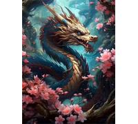 Jigsaw Puzzles for Adults 90 Ancient Golden Dragon, 90 Piece jigsaw puzzles for adults Classic Educational Games Home Decoration Puzzle
