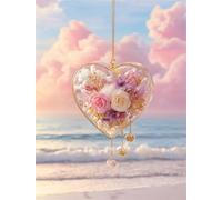 Jigsaw Puzzles for Adults 90 Pieces Heart Shaped Sea, 25x20cm 90 pieces puzzles for adults, Educational Game Challenge Toy, Impossible Puzzle for Family Activity