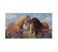 Jigsaw Puzzles for Adults 900 Piece, Puzzle Educational Games, Challenging Puzzle Game for The Whole for Women, Gifts for Men, DIY Craft Puzzles for Home Decoration Gifts, Theme: Farm Horse h-759