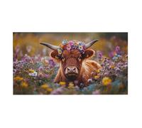 Jigsaw Puzzles for Adults 900 Piece, Puzzle Educational Games, Challenging Puzzle Game for The Whole for Women, Gifts for Men, DIY Craft Puzzles for Home Decor, Theme: Highland Cattle Animals h-261