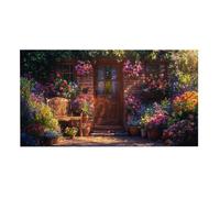 Jigsaw Puzzles for Adults 900 Piece, Puzzle Educational Games, Challenging Puzzle Game for The Whole for Women, Gifts for Men, DIY Craft Puzzles for Home Decoration Gifts, Theme: Flower Hut h-476