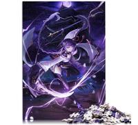 Jigsaw Puzzles for Adults adult jigsaw puzzle 1000 Genshin Impact Raiden Shogun Wood Puzzle for Grownups & Families Fun at Home Activities, Birthday Present,Travel Gifts, Size: 50x75cm