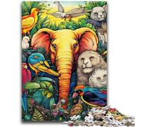 Jigsaw Puzzles for Adults African Animals Puzzles for Adults,learning Educational for Is Ideal As A Gift for The Whole Family (50x75cm)