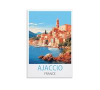 Jigsaw Puzzles for Adults，Ajaccio France Posters Puzzles for Adults, Challenging Puzzles, Puzzle Game for The Whole for Women,Gifts for Men, 38x26CM