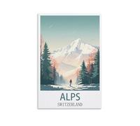 Jigsaw Puzzles for Adults，Alps Switzerland Posters，Puzzles Micro Pieces Challenging Difficult Puzzles Christmas Birthday Gift Game Toys 100x70cm