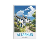 Jigsaw Puzzles for Adults,Altarnun Cornwall,Challenging Puzzles for Family Game Night, Home Décor 52x38cm