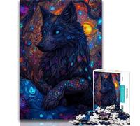 Jigsaw Puzzles for Adults Animal Wolf Art 1000 Pieces for Adults,Stress Reliever Staycation Kill Time Home Decoration Toys (size 75x50cm)