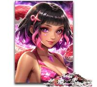 Jigsaw Puzzles for Adults Anime Elf Girl Help The Brain Exercise Addictive Toys to Cultivate Patience Suitable for Couples 26x38cm