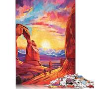 Jigsaw Puzzles for Adults Arches National Park Puzzles for Adults 1000 Pieces Creative Paper Puzzles Intellectual Toy Family Games 38x26cm/1000pcs