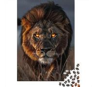 Jigsaw Puzzles for Adults Artistic Lion 500 Piece Puzzle Wooden Puzzles for Adults And Age 18 And Up Family Activity 500pcs (52x38cm)