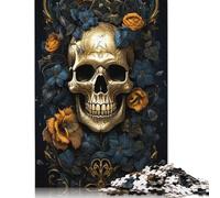 Jigsaw Puzzles for Adults Artistic Skeleton 500 Piece Puzzle Wooden Jigsaw Puzzle for Adults And Age 18 And Up Christmas Birthday Gifts 500pcs (52x38cm)