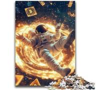 Jigsaw Puzzles for Adults Astronaut Adult Jigsaw,Educational Games Home Decoration Suitable for Desktop Decoration (50x75cm)