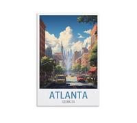 Jigsaw Puzzles for Adults，Atlanta Georgia，Puzzles Micro Pieces Challenging Difficult Puzzles Christmas Birthday Gift Game Toys 70x50cm