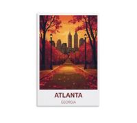 Jigsaw Puzzles for Adults，Atlanta Georgia Puzzles Micro Pieces Challenging Difficult Puzzles Christmas Birthday Gift Game Toys 70x100cm