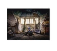 Jigsaw Puzzles for Adults，Attic - Seen in an Old, Abandoned Chateau in Belgium，1000 Pieces Paper Jigsaw Puzzle for Adults and Kids Educational Puzzle Decorations Gift（38x26cm）-AB90